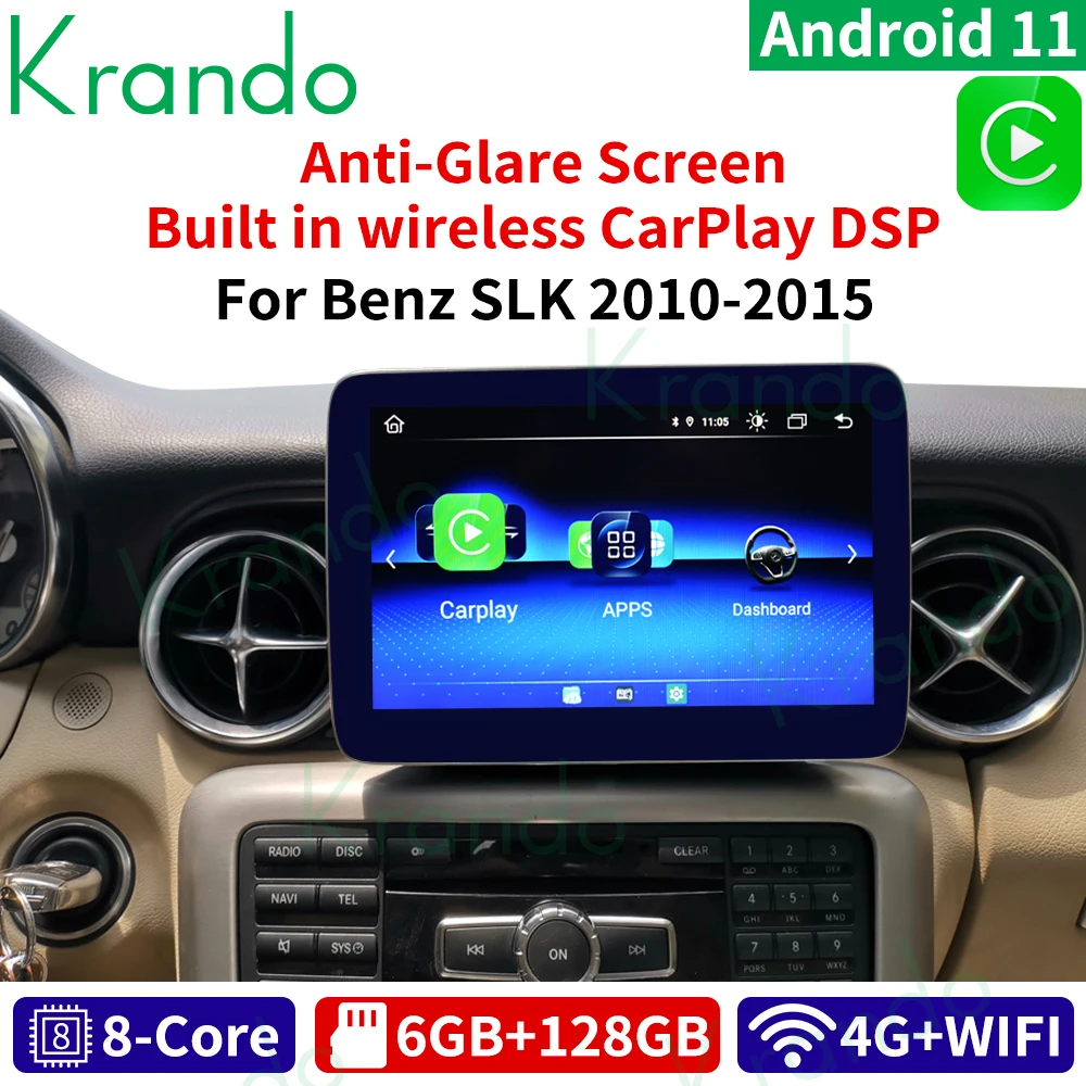 Krando Android 9. 0 9 ''6G 11,0G автомобильное аудио радио для Mercedes Benz SLK 128-2011 NTG 2018 4,5 беспроводной Carplay головное устройство GPS
Krando Android 9. 0 9 ''6G 11,0G автомобильное аудио радио для Mercedes Benz SLK 128-2011 NTG 2018 4,5 беспроводной Carplay головное устройство GPS
