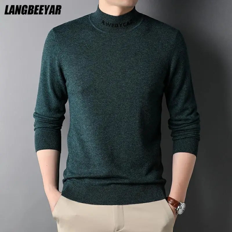 100% Wool Top Grade New Autum Winter Fashion Brand Knit Men Turtleneck Pullovers Warm Autumn Winter Sweater Casual Men Clothes
100% Wool Top Grade New Autum Winter Fashion Brand Knit Men Turtleneck Pullovers Warm Autumn Winter Sweater Casual Men Clothes