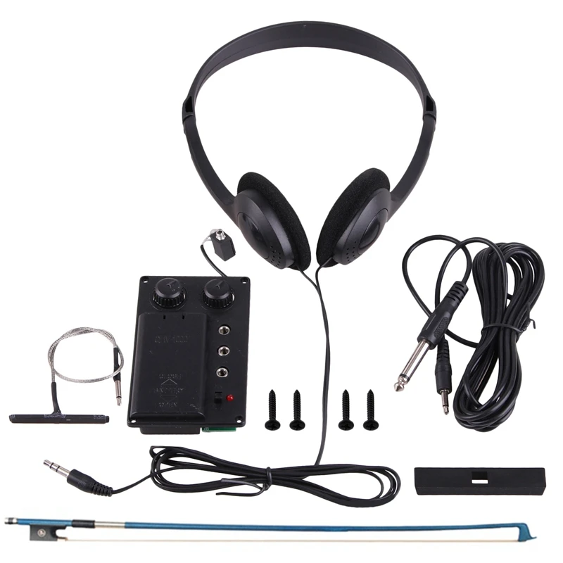 Electric Violin Silent Eq Pickup Piezo with Blue Carbon Fiber Violin Bow Carbon Fiber Bow
Electric Violin Silent Eq Pickup Piezo with Blue Carbon Fiber Violin Bow Carbon Fiber Bow