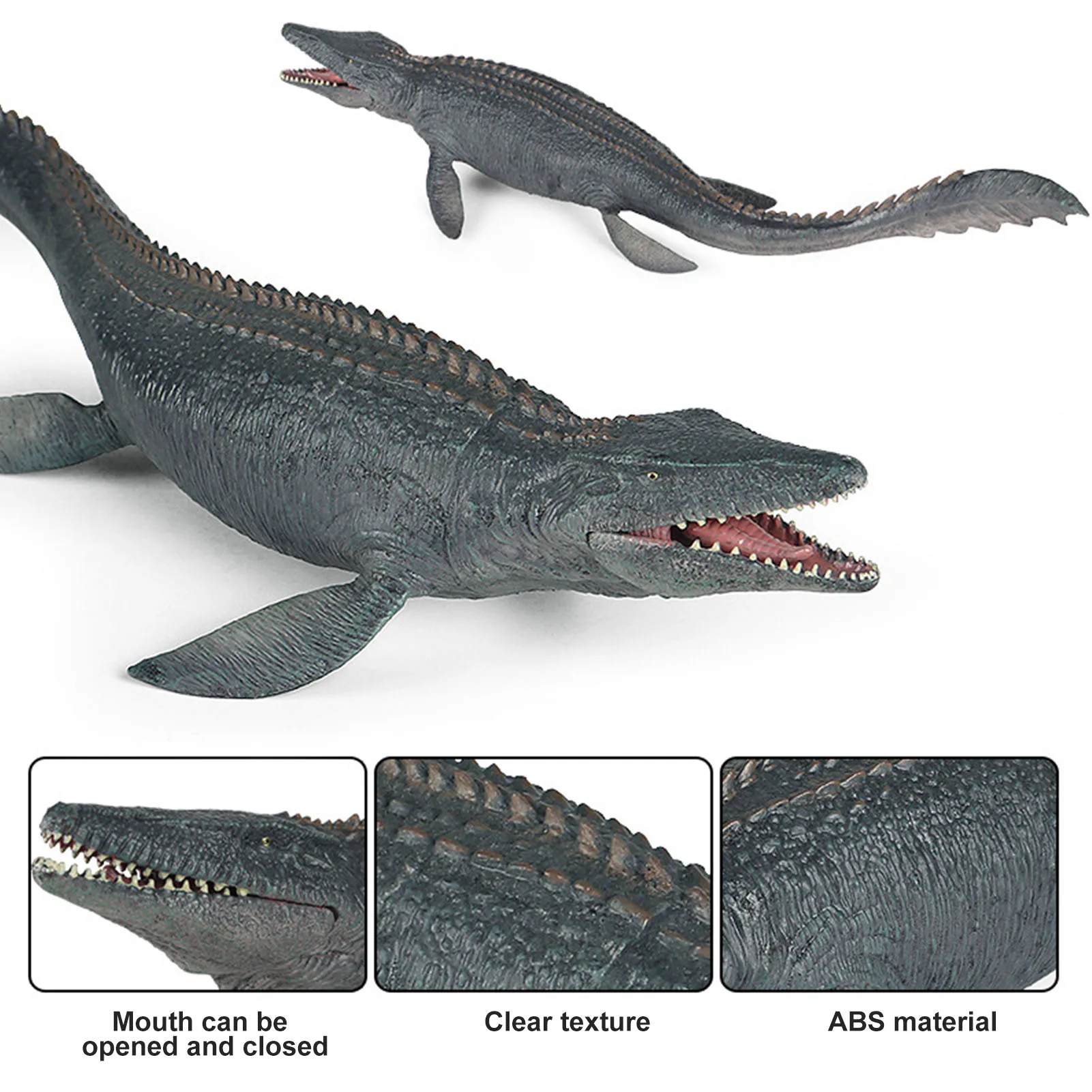 Plastic Mosasaur Dinosaur Figurine Toys 37cm Realistic Movable Mouth Ocean Animal Model Toy Educational Figurine Gift For Kids
Plastic Mosasaur Dinosaur Figurine Toys 37cm Realistic Movable Mouth Ocean Animal Model Toy Educational Figurine Gift For Kids