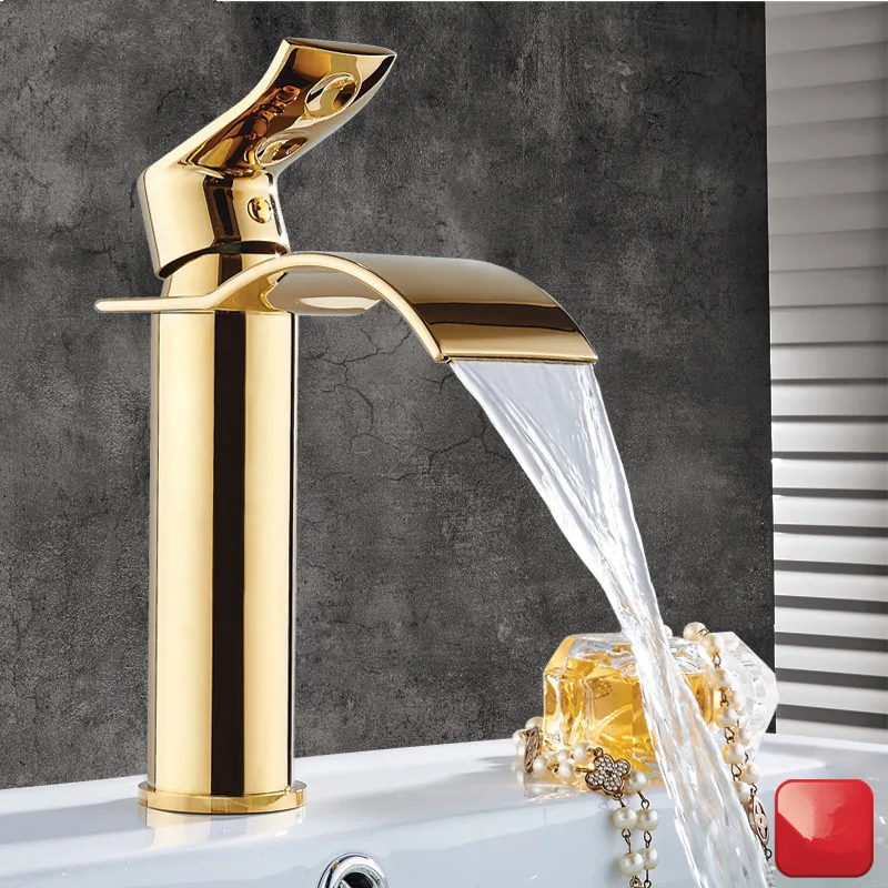 Basin Faucet Gold and white Waterfall Faucet Brass Bathroom Faucet Bathroom Basin Faucet Mixer Tap Hot and Cold Sink faucet
Basin Faucet Gold and white Waterfall Faucet Brass Bathroom Faucet Bathroom Basin Faucet Mixer Tap Hot and Cold Sink faucet