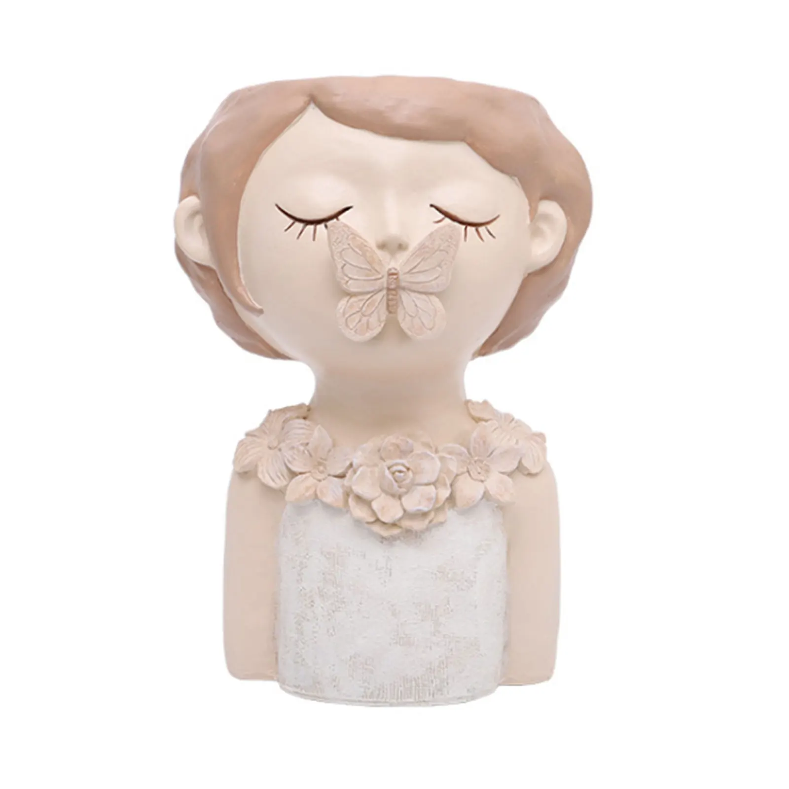 Resin Flower Planter Pot Home Accessories Creative Vase Individual Creativity Girl Meditative Nordic Style Succulent Flowerpot
Resin Flower Planter Pot Home Accessories Creative Vase Individual Creativity Girl Meditative Nordic Style Succulent Flowerpot