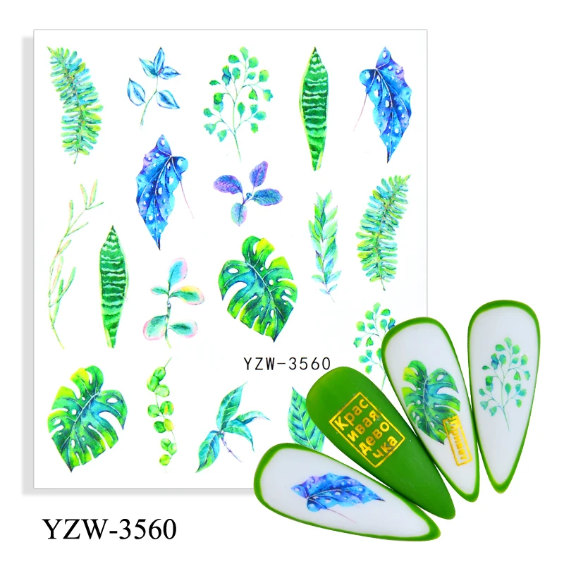 Green Simple Water Nail Decal Flower Leaf Tree Sticker Summer DIY Slider Decoration For Manicuring Nails Art Watermark Tattoo
Green Simple Water Nail Decal Flower Leaf Tree Sticker Summer DIY Slider Decoration For Manicuring Nails Art Watermark Tattoo
