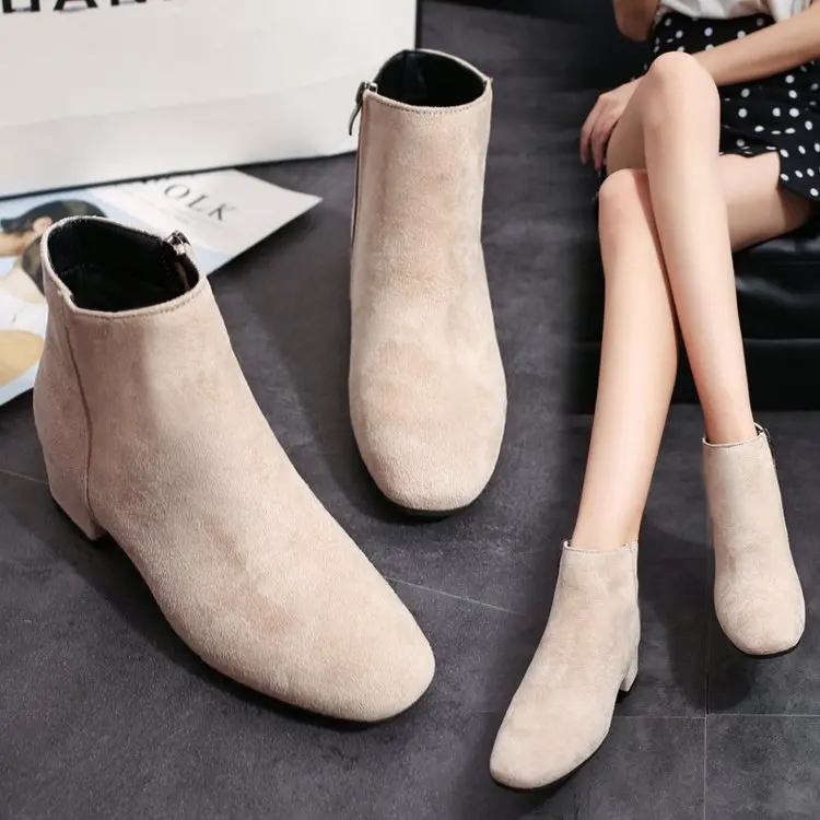 Fashion Suede Leather Women's Ankle Boots Autumn Winter High Heels Pumps Newest Working Shoes Woman Heels Booties
Fashion Suede Leather Women's Ankle Boots Autumn Winter High Heels Pumps Newest Working Shoes Woman Heels Booties