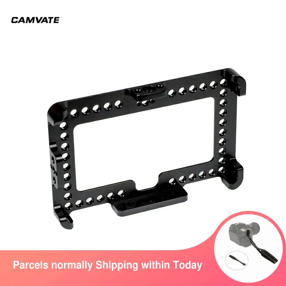 CAMVATE Monitor Cage Bracket With 1/4"-20 Mounting Holes Designed For FeelWorld F6 Plus /Andycine A6 Plus 5.5" On-Camera Display
CAMVATE Monitor Cage Bracket With 1/4"-20 Mounting Holes Designed For FeelWorld F6 Plus /Andycine A6 Plus 5.5" On-Camera Display