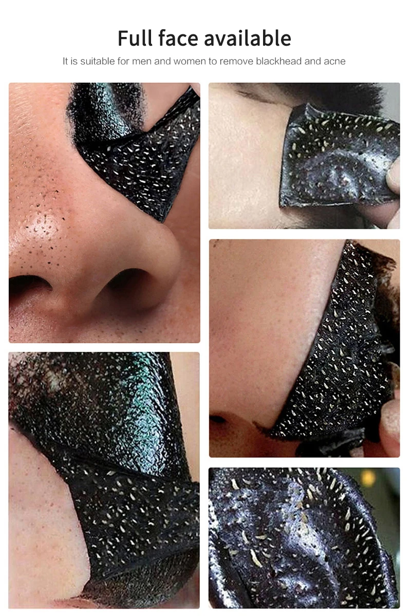Blackhead Mask High Quality Mineral Mud Bamboo Charcoal Tear-off Mask Remove Black Head Acne Quickly Shrinks Pores TSLM1
Blackhead Mask High Quality Mineral Mud Bamboo Charcoal Tear-off Mask Remove Black Head Acne Quickly Shrinks Pores TSLM1