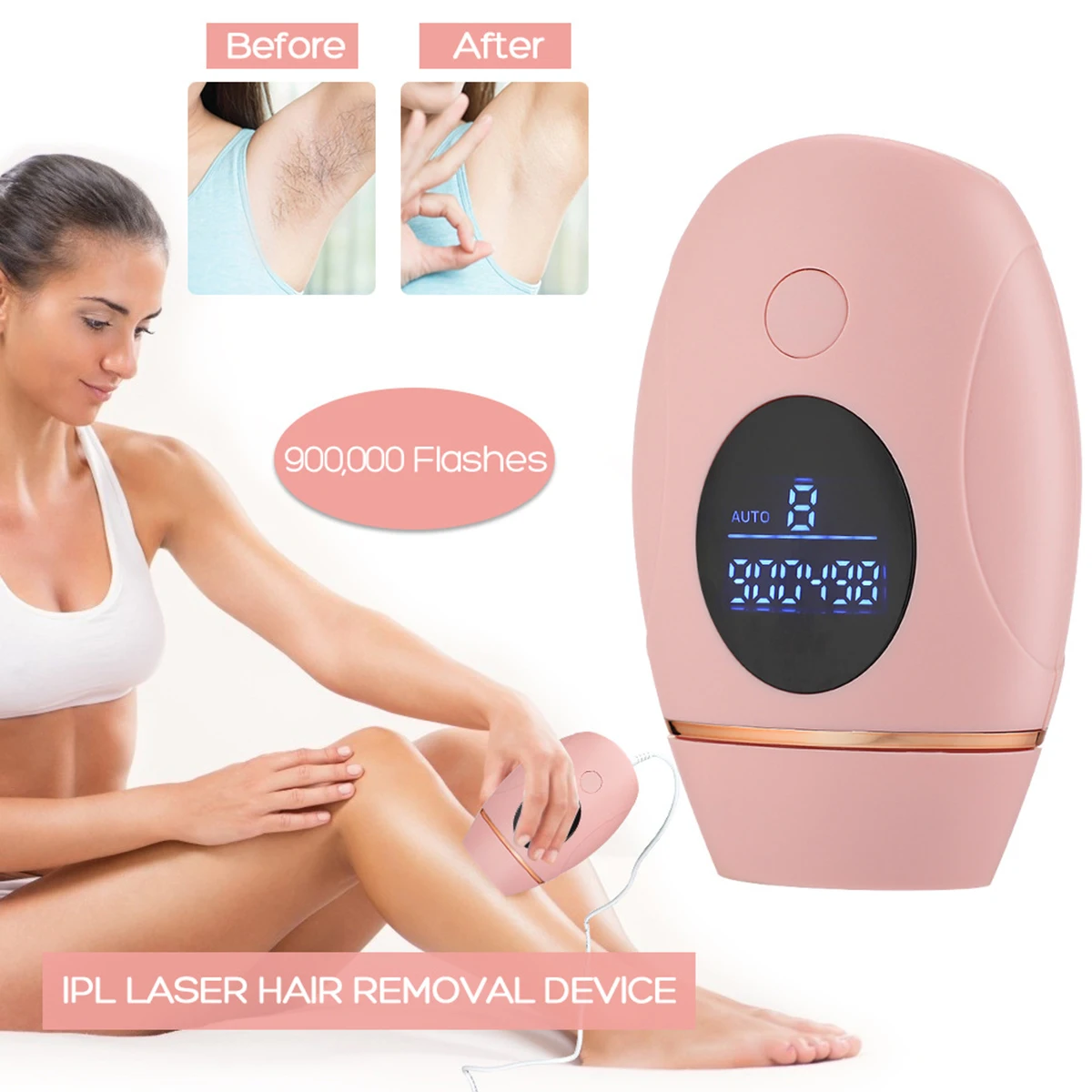 Electric Epilator for Women IPL Hair Removal 900000 Flashes Photoepilator Depilation Kit Permanent Depilator Facial Hair Remover
Electric Epilator for Women IPL Hair Removal 900000 Flashes Photoepilator Depilation Kit Permanent Depilator Facial Hair Remover