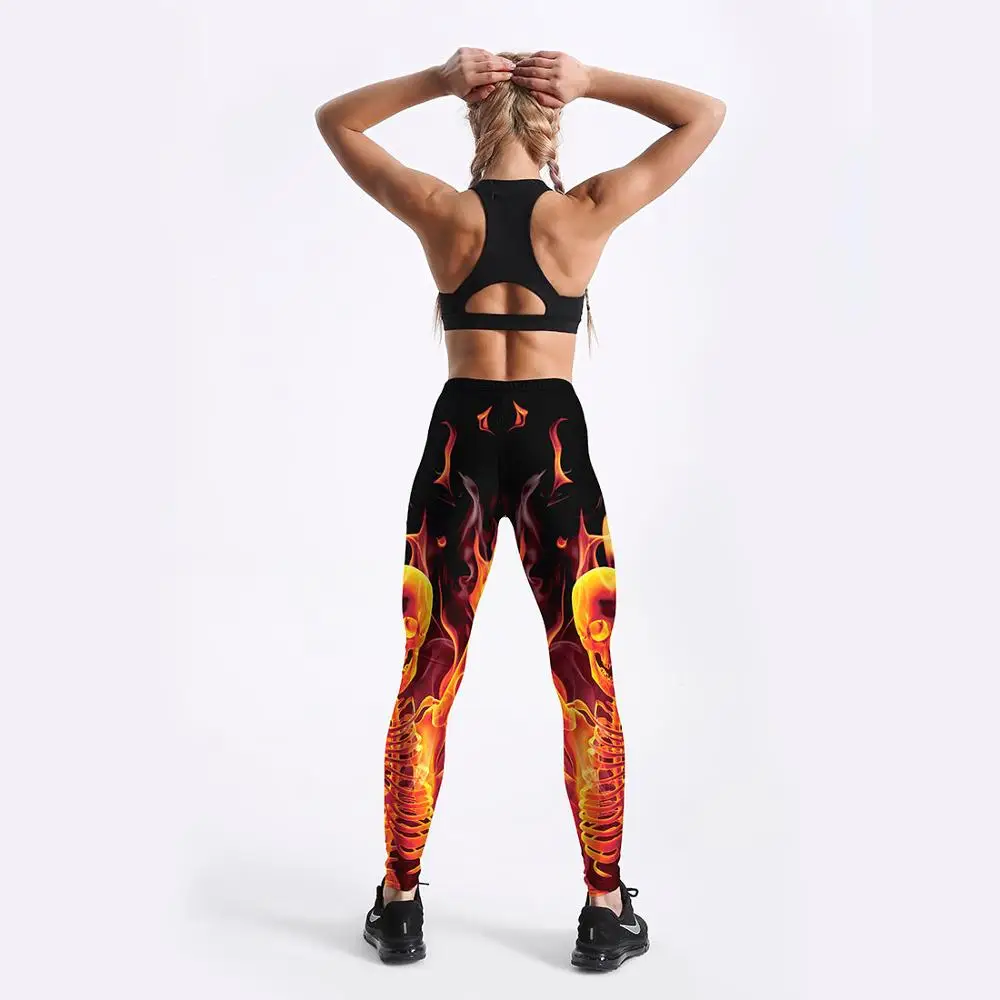 High waist Fitness Leggings women workout Push Up Legging fashion Printed fire skull jegging women pants
High waist Fitness Leggings women workout Push Up Legging fashion Printed fire skull jegging women pants