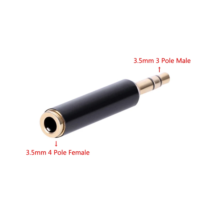 3.5mm 3 Pole Male To 4 Pole Female Jack Stereo AUX 3 Ring Audio Connector Extender Adapter Support MIC Microphone for Earphone
3.5mm 3 Pole Male To 4 Pole Female Jack Stereo AUX 3 Ring Audio Connector Extender Adapter Support MIC Microphone for Earphone