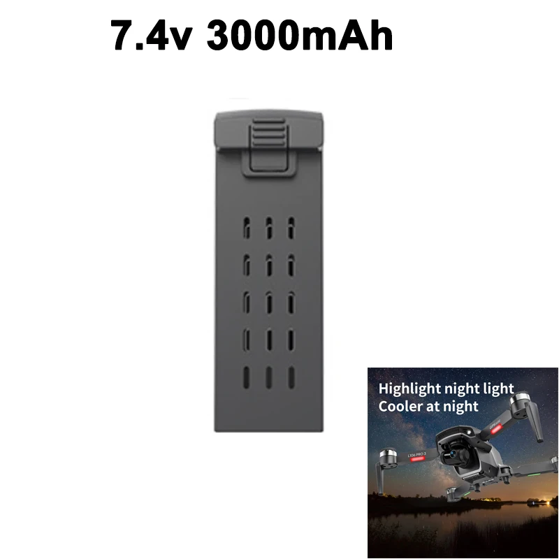 L106 PRO3 FPV 4K GPS Drone 7.4v 3000mAh Lipo Battery Spare Part RC Quadcopter Accessory
L106 PRO3 FPV 4K GPS Drone 7.4v 3000mAh Lipo Battery Spare Part RC Quadcopter Accessory
