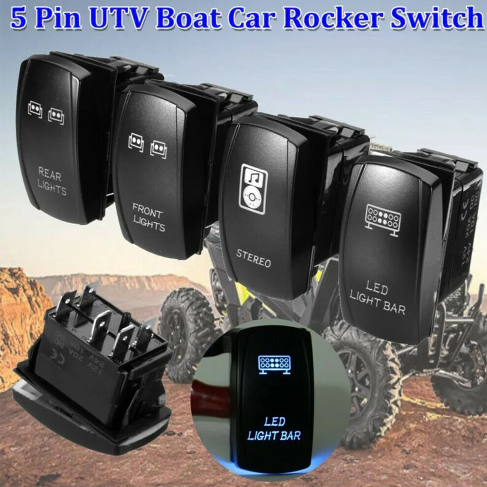 4 pcs Universal Rocker Switches 12V 24V Car Boat Caravan Rocker Switches Waterproof Rocker Switch Dual Blue LED Light Bar 4x4
4 pcs Universal Rocker Switches 12V 24V Car Boat Caravan Rocker Switches Waterproof Rocker Switch Dual Blue LED Light Bar 4x4
