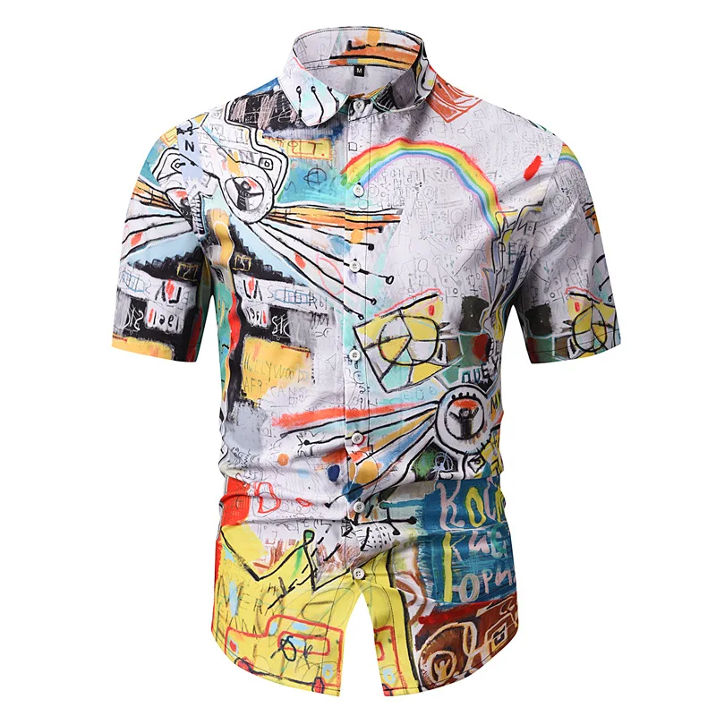 Summer New Arrival Shirts Men 2021 Fashion Print Short Sleeve Hawaiian Shirt Male Casual Flower Slim Fit Beach Shirts Plus Size
Summer New Arrival Shirts Men 2021 Fashion Print Short Sleeve Hawaiian Shirt Male Casual Flower Slim Fit Beach Shirts Plus Size