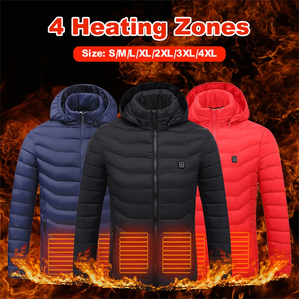 4 Areas Heated Vest Jacket Heating Hooded Warm Jacket Coat USB Electric Outdoor Thermal Warm Clothing for Hunting Skiing Fishing
4 Areas Heated Vest Jacket Heating Hooded Warm Jacket Coat USB Electric Outdoor Thermal Warm Clothing for Hunting Skiing Fishing