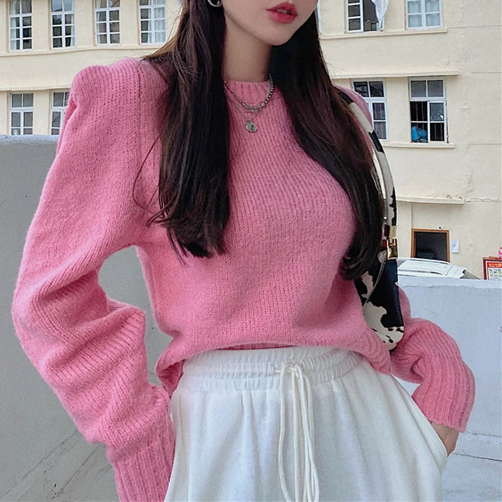 Sweater Short Solid Color Women Fashion Casual Korean Autumn Winter Knit Pullover Female 2020 New All Match Slim Round Neck
Sweater Short Solid Color Women Fashion Casual Korean Autumn Winter Knit Pullover Female 2020 New All Match Slim Round Neck