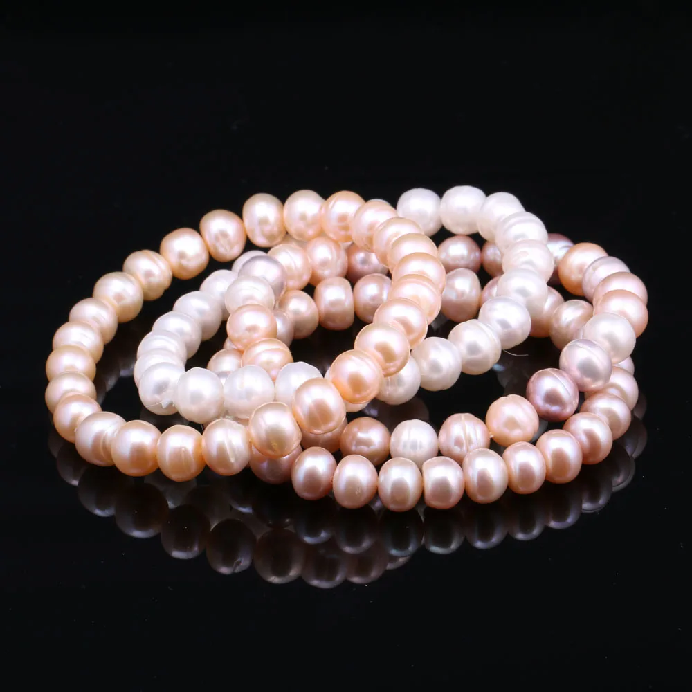 Charm New Pearl Bracelet High Quality 8-9mm Potato Shape Freshwater Cultured Ladies Banquet Engagement Wear Gift Elastic Chain
Charm New Pearl Bracelet High Quality 8-9mm Potato Shape Freshwater Cultured Ladies Banquet Engagement Wear Gift Elastic Chain