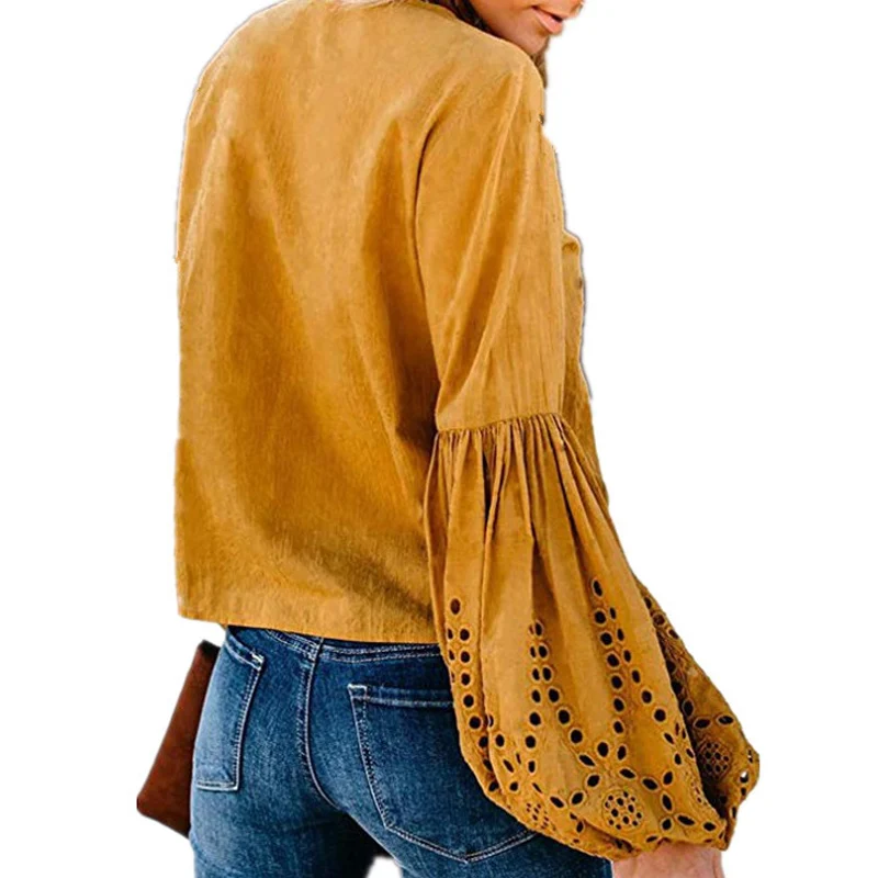 V-Neck Lace Puff Sleeve Women's Blouse Shirt 2021 Spring Autumn New Solid Casual Tops Long Sleeves Cuff Tightening Women blouse
V-Neck Lace Puff Sleeve Women's Blouse Shirt 2021 Spring Autumn New Solid Casual Tops Long Sleeves Cuff Tightening Women blouse