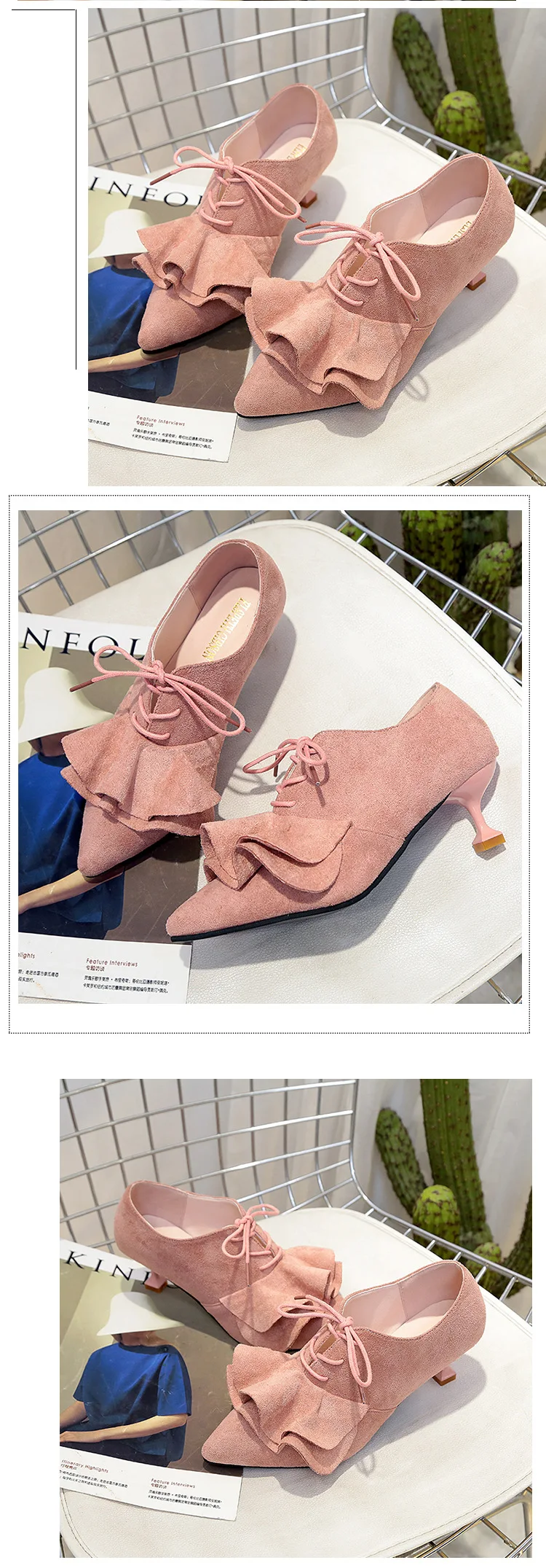 Fashion fine-heeled mid-autumn winter shoes women's new wild 3 days single shoes women's shoes suede small heel autumn shoes
Fashion fine-heeled mid-autumn winter shoes women's new wild 3 days single shoes women's shoes suede small heel autumn shoes
