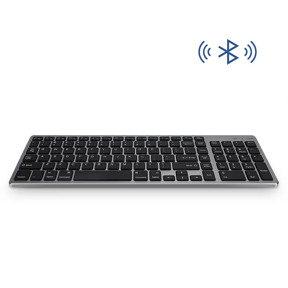 E19 Bluetooth Keyboard Rechargeable Portable Ultra-thin Full Size Design Wireless Keyboard for Laptop Desktop PC Tablet
E19 Bluetooth Keyboard Rechargeable Portable Ultra-thin Full Size Design Wireless Keyboard for Laptop Desktop PC Tablet