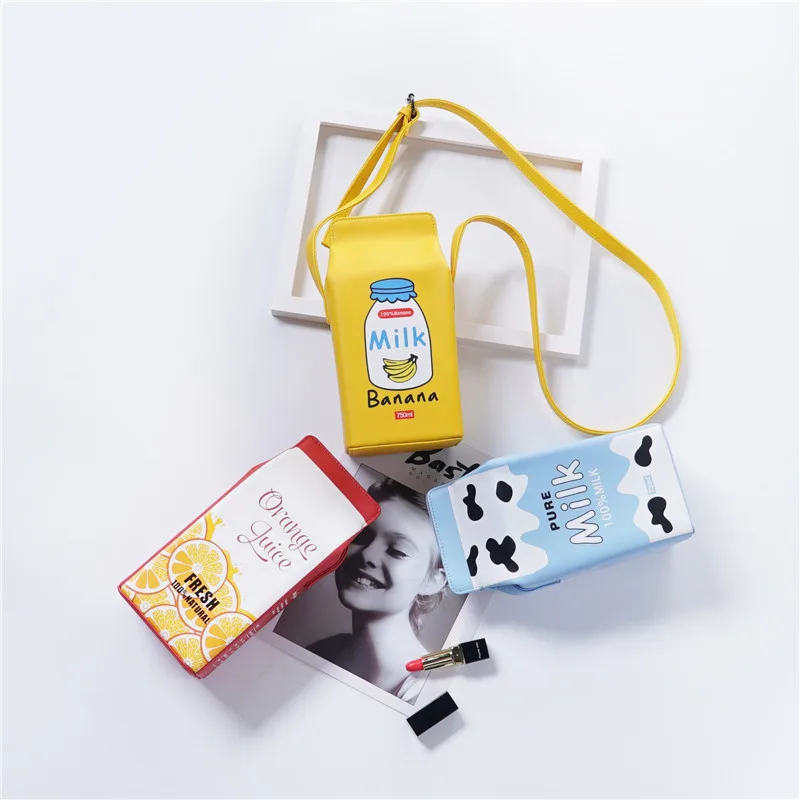 Women New Creative Lady Bottle Shape Flap Crossbody Bags Small Messenger bag Milk Friut Diagonal Phone Bag Shoulder Bag Cartera
Women New Creative Lady Bottle Shape Flap Crossbody Bags Small Messenger bag Milk Friut Diagonal Phone Bag Shoulder Bag Cartera