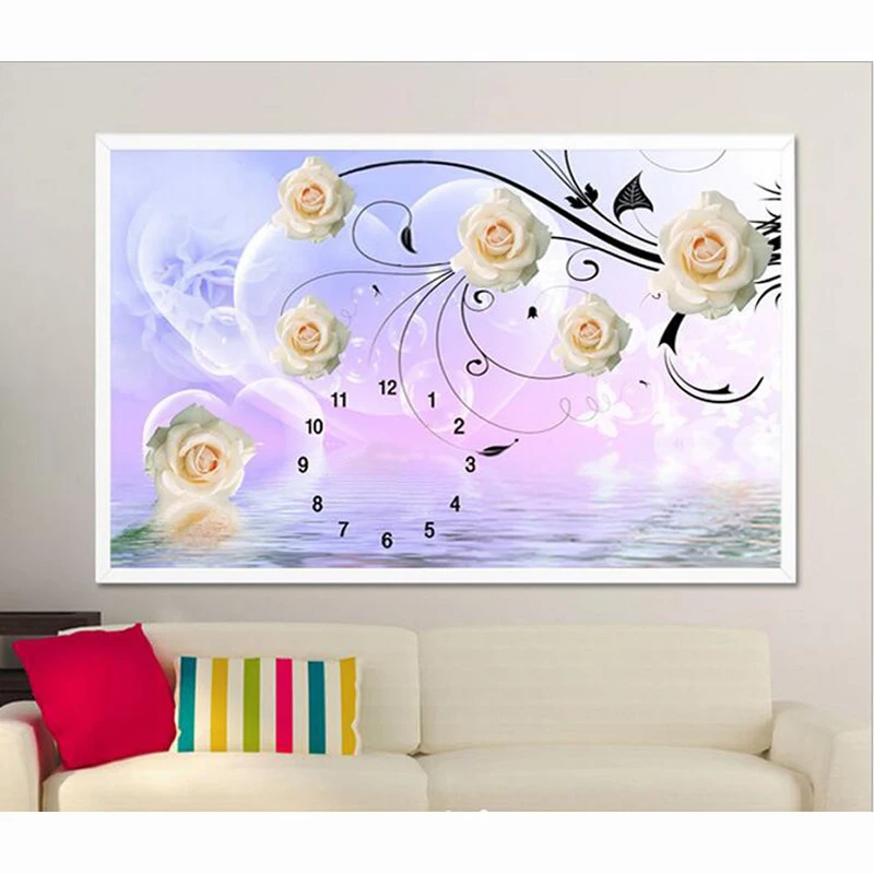Diy diamond painting cross stitch clock full diamond embroidery home decoration wedding round drill yellow rose wall pictures
Diy diamond painting cross stitch clock full diamond embroidery home decoration wedding round drill yellow rose wall pictures