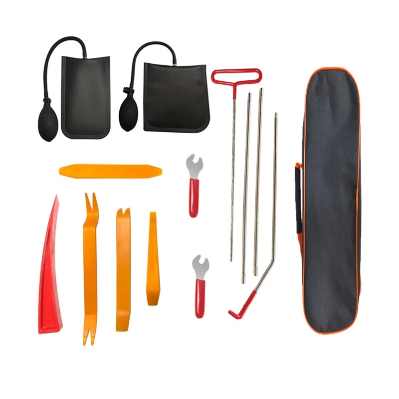 Automotive Essential Emergency Tool Long Reach Grabber Non Marring Wedge Air Pump 14/18 Pcs Car Tool Kit R2LC
Automotive Essential Emergency Tool Long Reach Grabber Non Marring Wedge Air Pump 14/18 Pcs Car Tool Kit R2LC