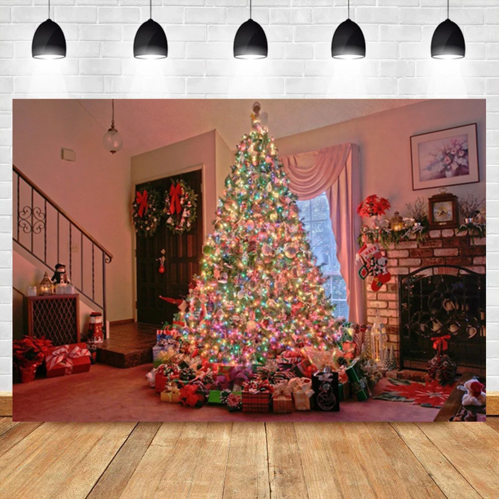 Laeacco Colorful Lights Christmas Tree Interior Fireplace Gifts Birthday Photo Photography Background Backdrop For Photo Studio
Laeacco Colorful Lights Christmas Tree Interior Fireplace Gifts Birthday Photo Photography Background Backdrop For Photo Studio