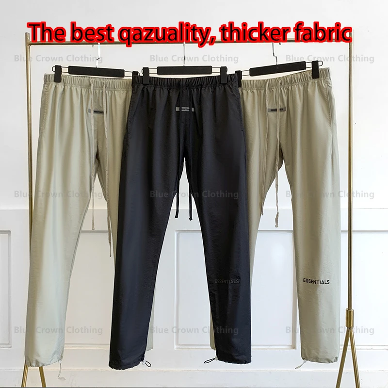 Essentials Pants 100% 1:1 Spring Summer and Autumn Men and Women Nylon Double Line Letters Reflective Stretch Drawstring Pants
Essentials Pants 100% 1:1 Spring Summer and Autumn Men and Women Nylon Double Line Letters Reflective Stretch Drawstring Pants