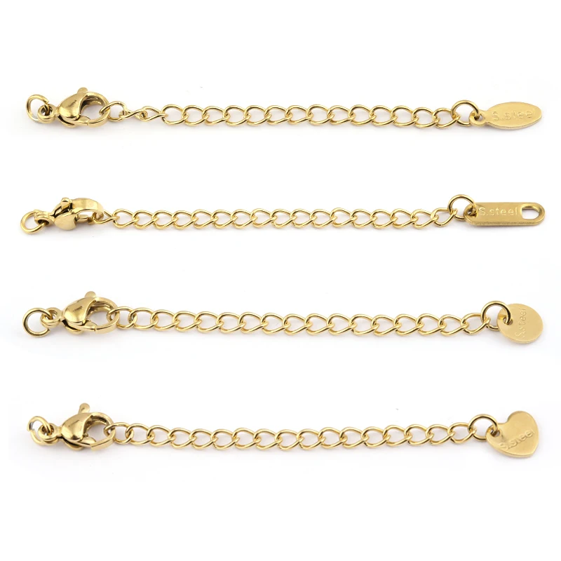 10Pcs Stainless Steel Extension Extended Tail Chain Lobster Clasps Connector For DIY Jewelry Making Bracelet Necklaces Findings
10Pcs Stainless Steel Extension Extended Tail Chain Lobster Clasps Connector For DIY Jewelry Making Bracelet Necklaces Findings