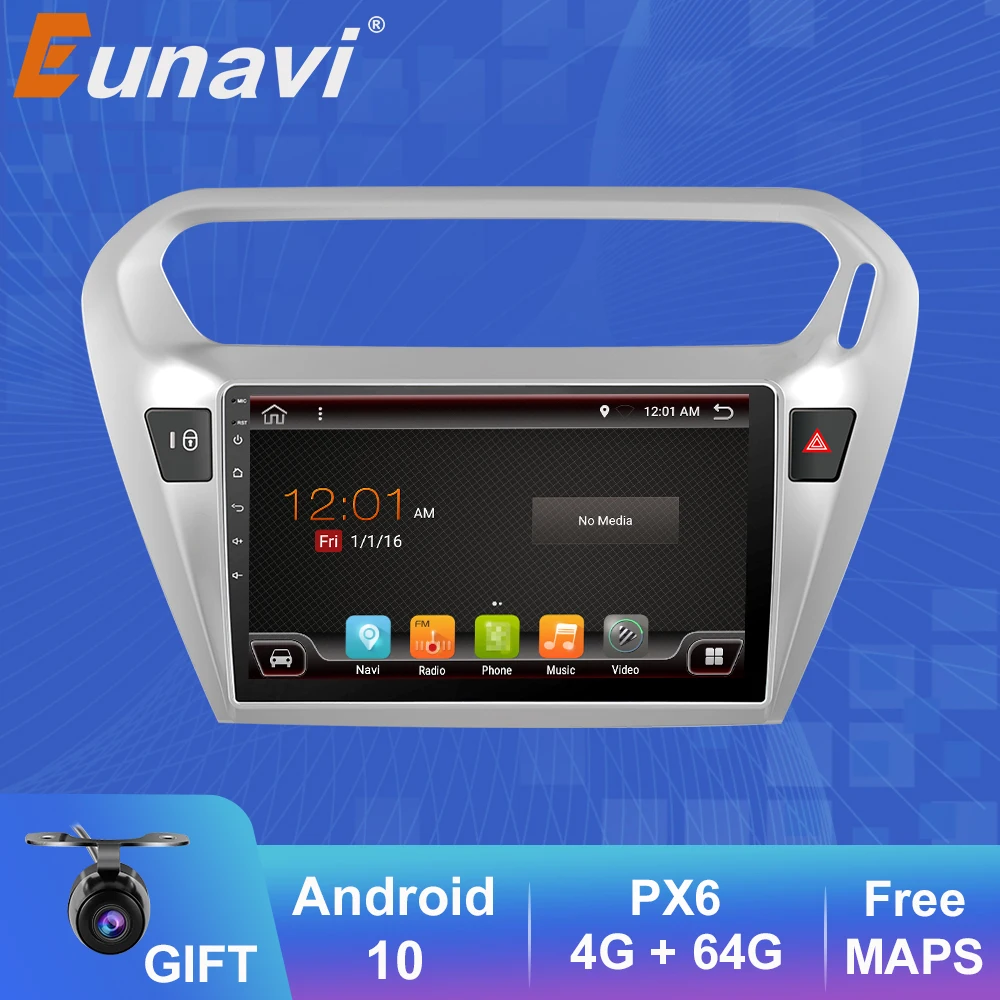 Автомагнитола Eunavi, мультимедийный видеопроигрыватель на Android 10, с GPS, для Peugeot 301, Citroen Elysee, типоразмер 2 din, 2014, 2015, 2016
Автомагнитола Eunavi, мультимедийный видеопроигрыватель на Android 10, с GPS, для Peugeot 301, Citroen Elysee, типоразмер 2 din, 2014, 2015, 2016