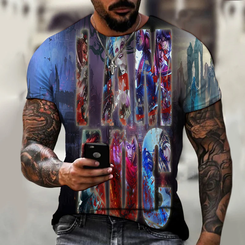 2021 Summer Fashion League of Legends High Quality Men's T-shirt 3D Printing T-shirt Hip Hop Punk Men's Clothing
2021 Summer Fashion League of Legends High Quality Men's T-shirt 3D Printing T-shirt Hip Hop Punk Men's Clothing