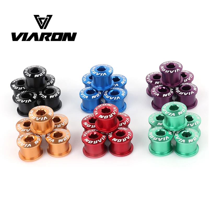 VIARON Chainring Bolts Chainwheel Screws MTB Mountain Bike Road Bicycle Parts Accessories for Single Double Chain Ring by 5PCS 
VIARON Chainring Bolts Chainwheel Screws MTB Mountain Bike Road Bicycle Parts Accessories for Single Double Chain Ring by 5PCS