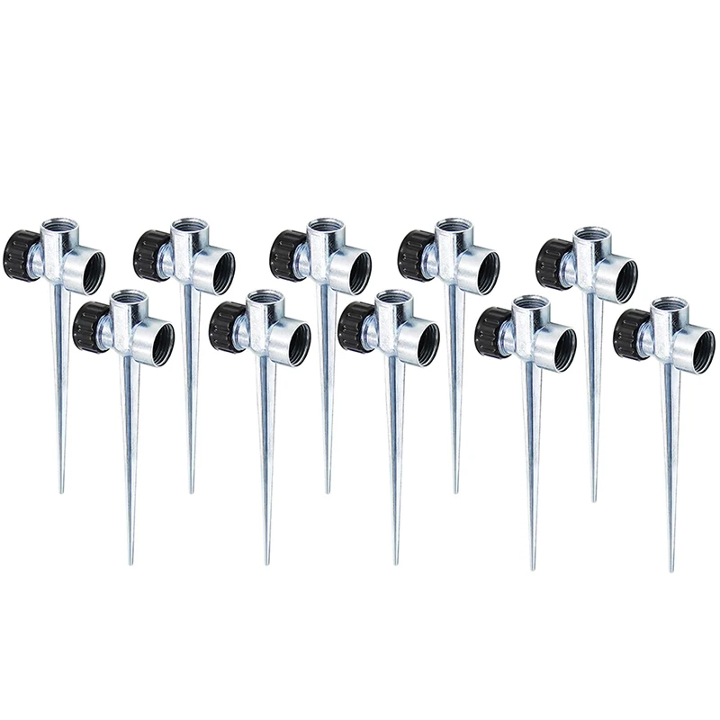 10 Pack 1/2 Inch Flow Thru Lawn Sprinkler Spike Base, Watering Sprinklers for Yard, Lawn and Gr Irrigation
10 Pack 1/2 Inch Flow Thru Lawn Sprinkler Spike Base, Watering Sprinklers for Yard, Lawn and Gr Irrigation
