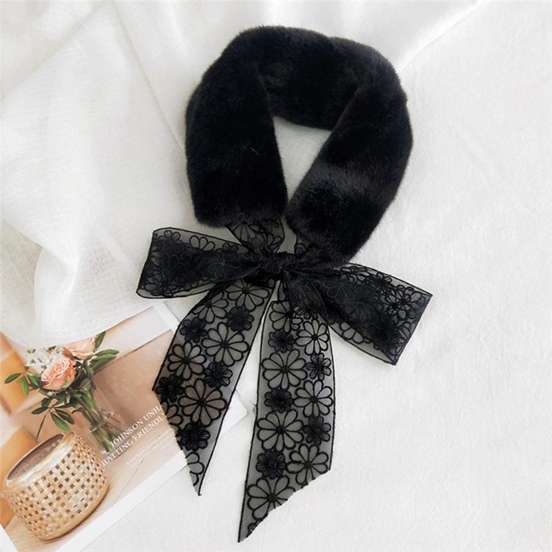 Imixlot New Fashion Luxury Soft Faux Rabbit Fur Collar Scarf Women Plush Neck Wrap Lace Bowknot Winter Shawl Accessories
Imixlot New Fashion Luxury Soft Faux Rabbit Fur Collar Scarf Women Plush Neck Wrap Lace Bowknot Winter Shawl Accessories