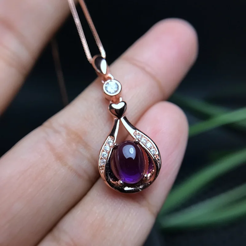 purple amethyst gemstone pendant for women necklace 925 sterling silver natural gem free ship free necklace fine jewelry
purple amethyst gemstone pendant for women necklace 925 sterling silver natural gem free ship free necklace fine jewelry