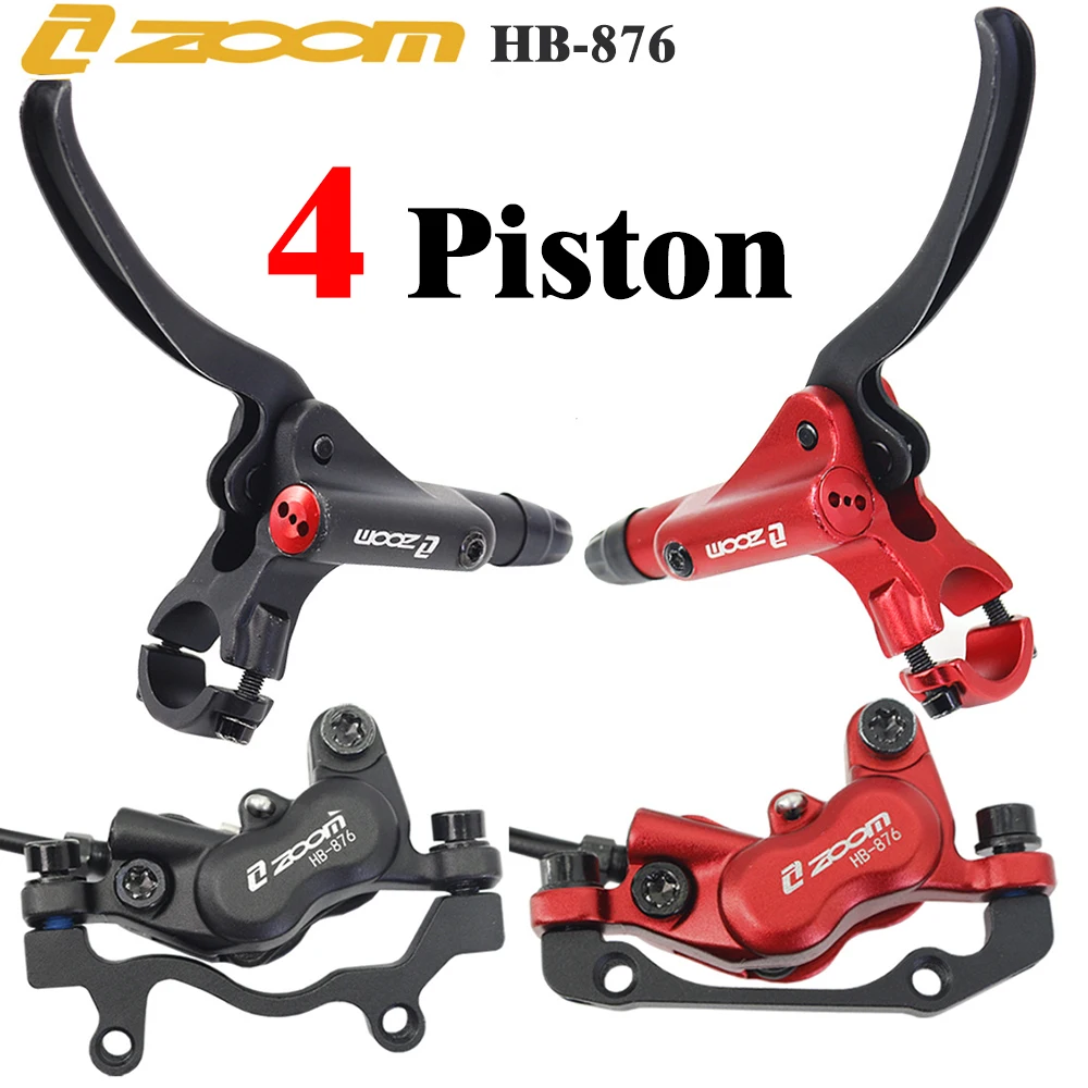 ZOOM HB876 MTB Hydraulic Brakes 4 Pushes Piston 800/1400mm Mountain Bike Oil Brake 160mm Disc
ZOOM HB876 MTB Hydraulic Brakes 4 Pushes Piston 800/1400mm Mountain Bike Oil Brake 160mm Disc