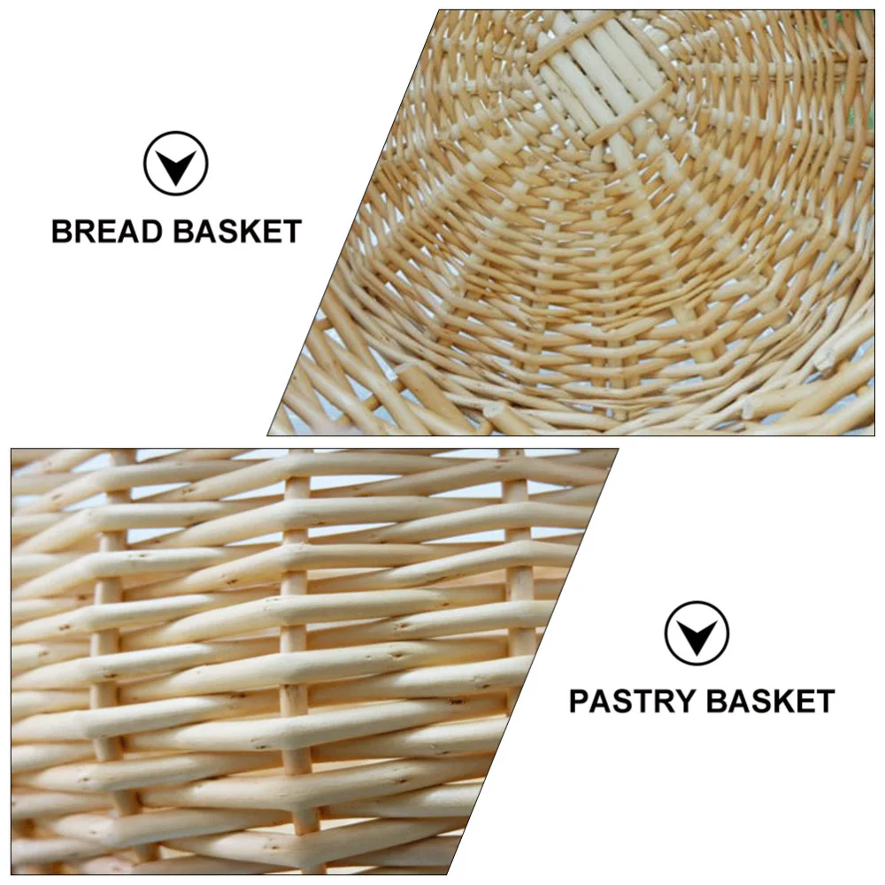 1pc Wicker Weaving Craft Food Baskets Dessert Pastry Storage Basket Bread Basket
1pc Wicker Weaving Craft Food Baskets Dessert Pastry Storage Basket Bread Basket