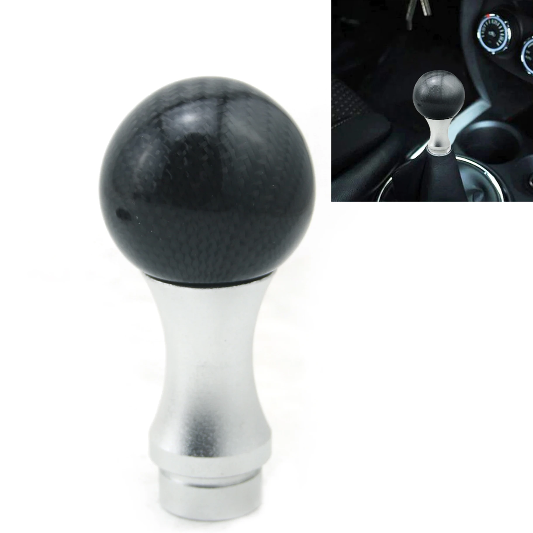 Carbon Style Gear Shift Knob Stick Manual Transmission Universal Car Aluminum Gear Shifter Gear Head Knob For Most Vehicle
Carbon Style Gear Shift Knob Stick Manual Transmission Universal Car Aluminum Gear Shifter Gear Head Knob For Most Vehicle