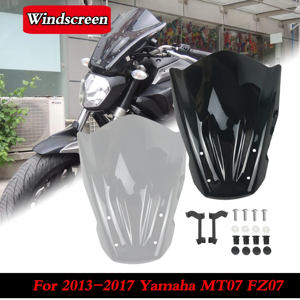 MT07 FZ07 Windshield For YAMAHA MT FZ 07 Windscreen Flyscreen Wind Deflector Visor Motor Accessories 2013 2014 2015 2016 2017
MT07 FZ07 Windshield For YAMAHA MT FZ 07 Windscreen Flyscreen Wind Deflector Visor Motor Accessories 2013 2014 2015 2016 2017