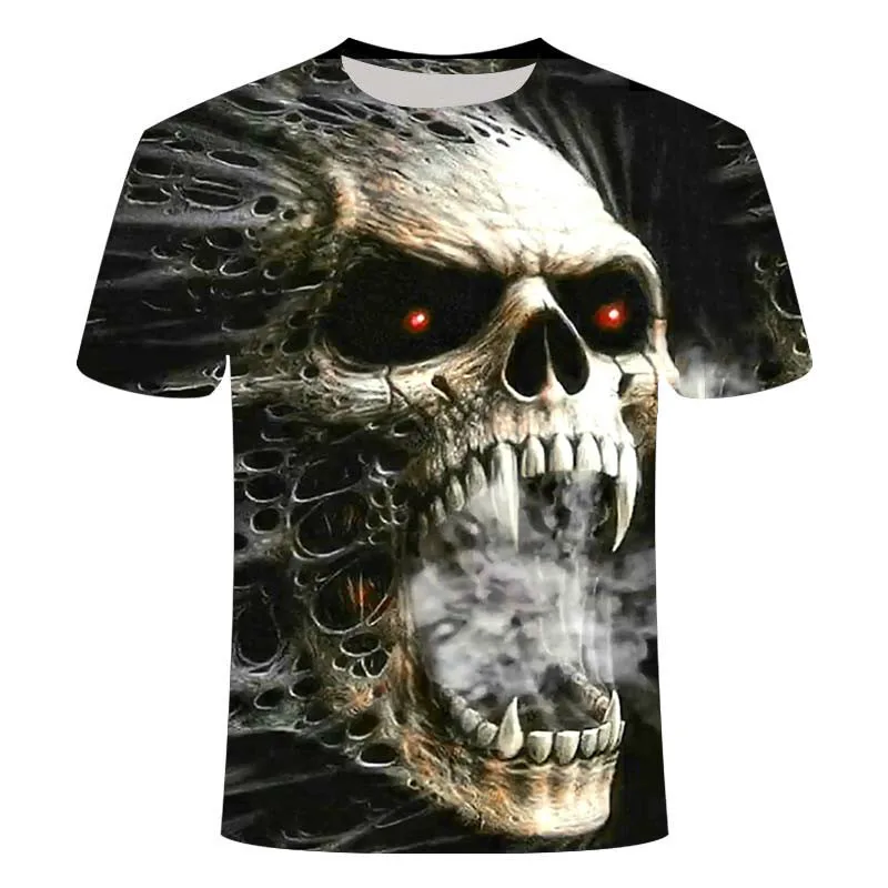 2021 Summer New Men's Skull and Crossbones Plus Fashion T-shirt Horror Skull 3D Printed T-shirt 
2021 Summer New Men's Skull and Crossbones Plus Fashion T-shirt Horror Skull 3D Printed T-shirt