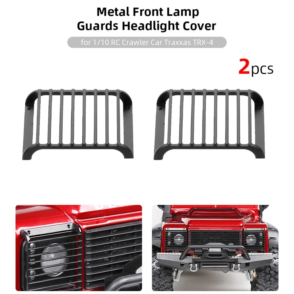 2Pcs TRX4 Metal Front Lamp Guards Headlight Cover Guard Grille for 1/10 RC Crawler Car Traxxas TRX-4
2Pcs TRX4 Metal Front Lamp Guards Headlight Cover Guard Grille for 1/10 RC Crawler Car Traxxas TRX-4