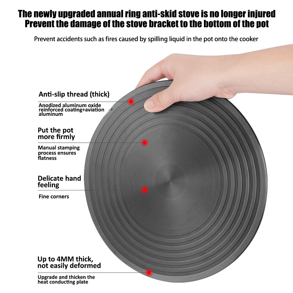 Diameter 24/28cm Thickness 0.4cm Kitchen Gas Stove Heat Conduction Plate Aluminum Durable Cookstove Thawing Board Accessories
Diameter 24/28cm Thickness 0.4cm Kitchen Gas Stove Heat Conduction Plate Aluminum Durable Cookstove Thawing Board Accessories