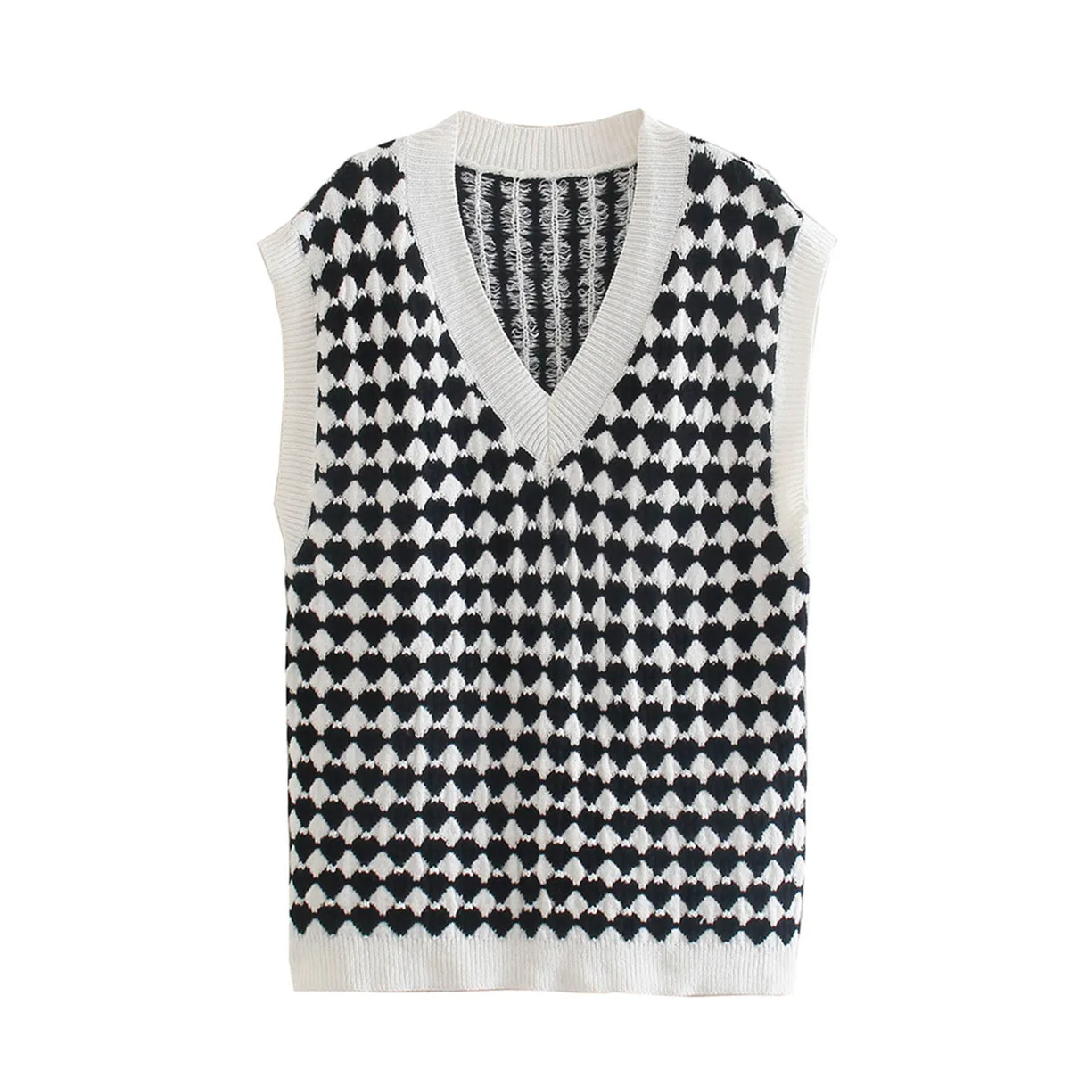 BLSQR V-neck Plaid Sweater Vest Women 2021 Vintage Chic Casual Pullover Tops Female Elegant Fashion Streetwear Vest Lady
BLSQR V-neck Plaid Sweater Vest Women 2021 Vintage Chic Casual Pullover Tops Female Elegant Fashion Streetwear Vest Lady