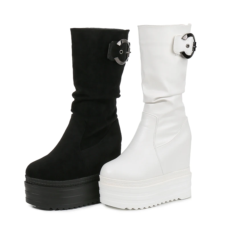 15cm High Heel Platform Shoes Autumn and Winter New Super High Women's Ankle Boots Height Increasing Insole Wedge Heels
15cm High Heel Platform Shoes Autumn and Winter New Super High Women's Ankle Boots Height Increasing Insole Wedge Heels