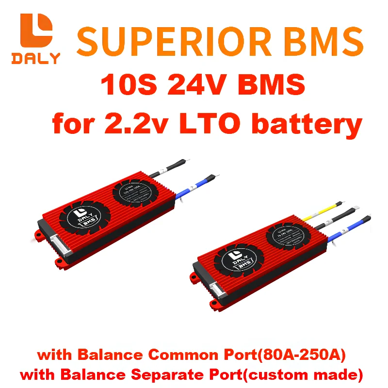 

Daly 10S BMS 24V LTO 2.4V Titanate Battery BMS 80A 100A 120A 150A 200A 250A with Balance for 24V Lithium Titanate Battery Packs