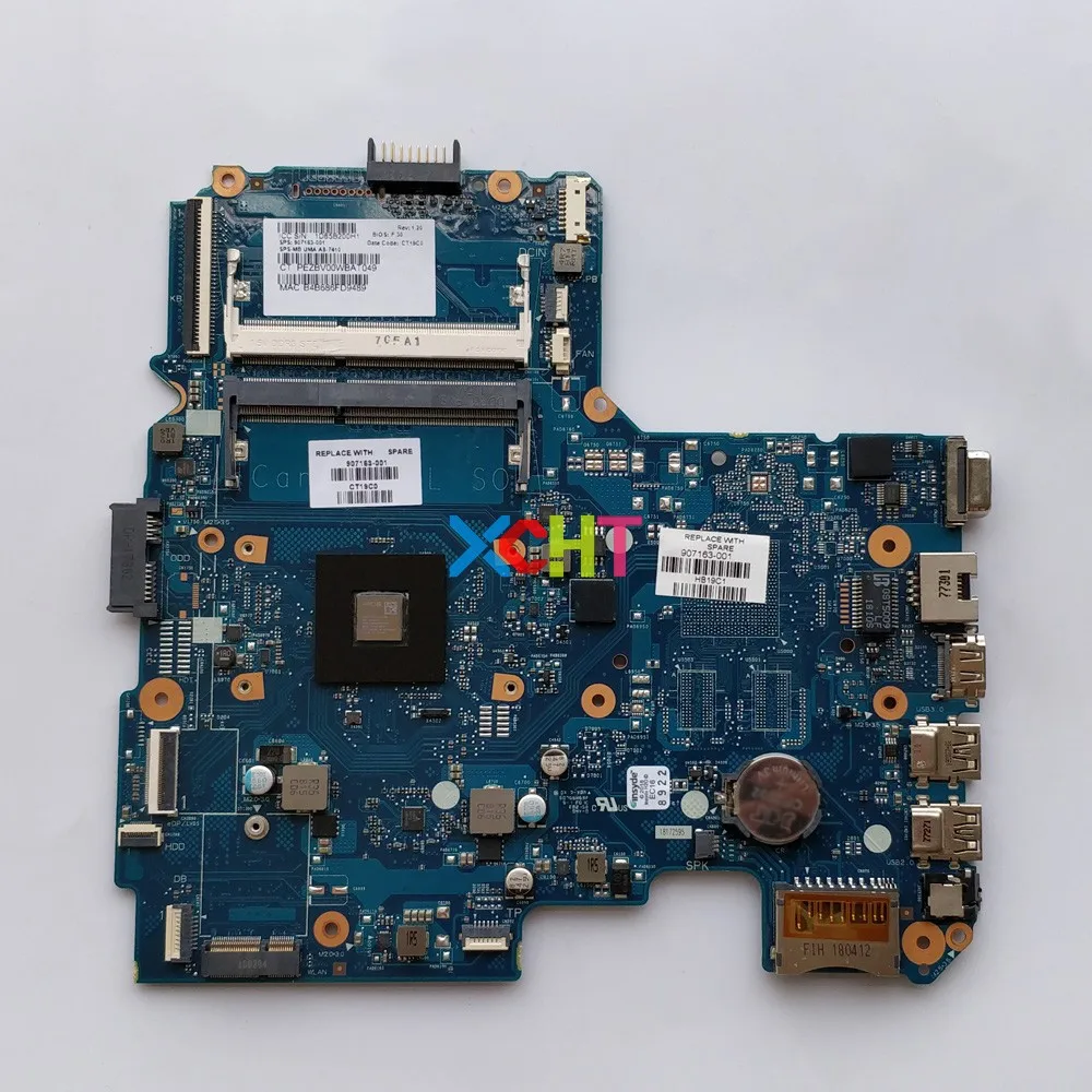907163-601 907163-001 6050A2822801-MB-A01 UMA w A8-7410 CPU for HP 240 G5 Notebook Laptop PC Motherboard Mainboard Tested 
907163-601 907163-001 6050A2822801-MB-A01 UMA w A8-7410 CPU for HP 240 G5 Notebook Laptop PC Motherboard Mainboard Tested