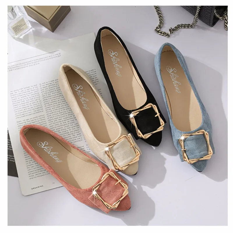 JXGXSX Women's Flat Shoes Casual Ladies Soft-soled Shoes Suede Pointed Shoes Ballet Single Shoes Comfortable Maternity Shoes
JXGXSX Women's Flat Shoes Casual Ladies Soft-soled Shoes Suede Pointed Shoes Ballet Single Shoes Comfortable Maternity Shoes
