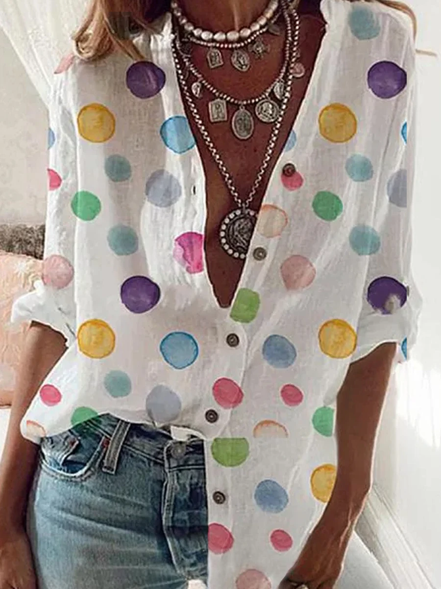 Elegant V-Neck Linen Cotton Women Blouse Shirts 2020 Autumn Floral Print Plus Size Tops Female Vintage Casual Long Sleeves Blusa
Elegant V-Neck Linen Cotton Women Blouse Shirts 2020 Autumn Floral Print Plus Size Tops Female Vintage Casual Long Sleeves Blusa