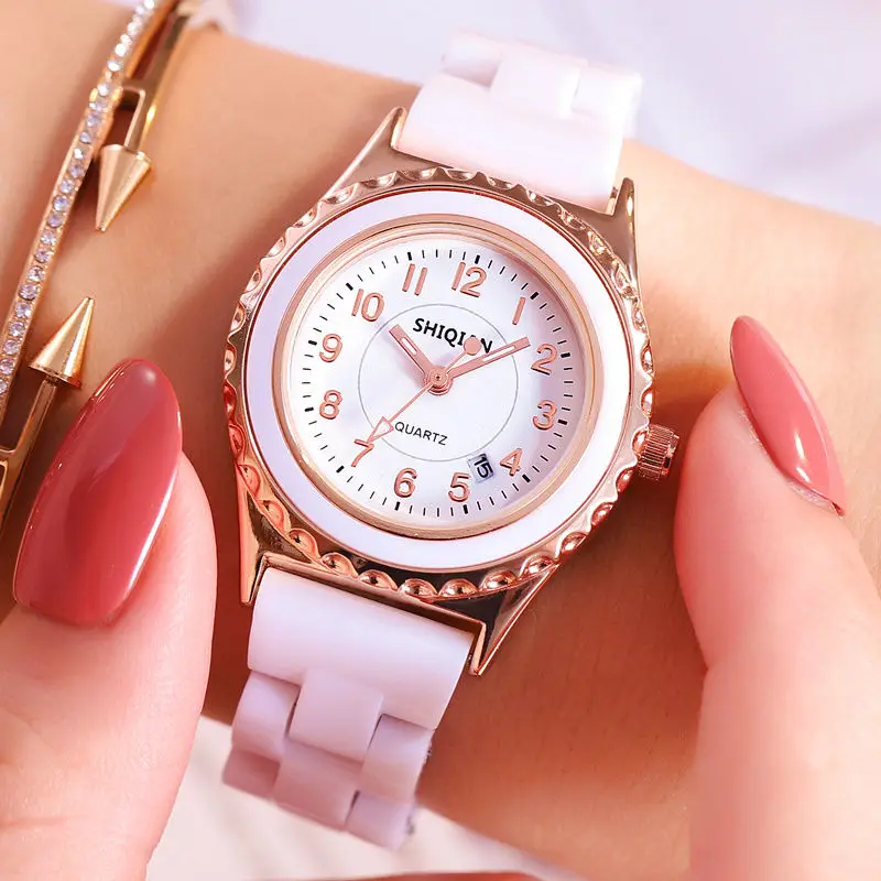 Women's Watch Female Student Korean Style Melamine Luminous Waterproof Calendar Watch Fashionable All-Match Trendy Quartz
Women's Watch Female Student Korean Style Melamine Luminous Waterproof Calendar Watch Fashionable All-Match Trendy Quartz