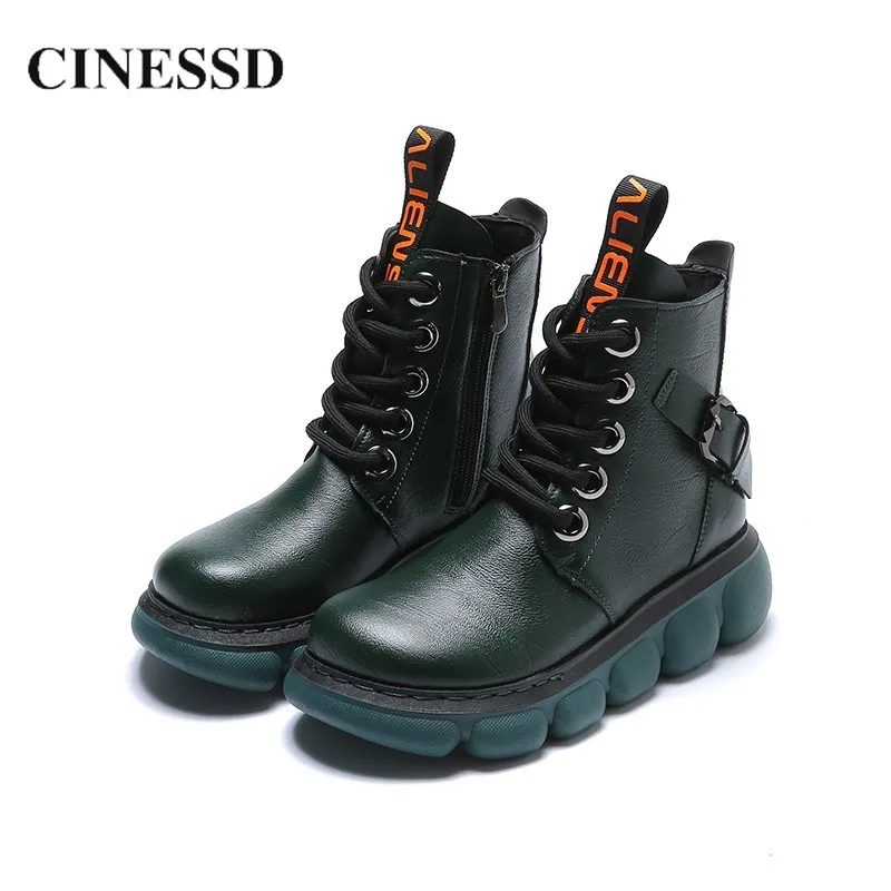 CINESSD Women Boots Ankle Lace-up Chunky Boot Autumn Buckle Zipper Punk Shoes Female Black Green Thick Bottom Shoe Platform
CINESSD Women Boots Ankle Lace-up Chunky Boot Autumn Buckle Zipper Punk Shoes Female Black Green Thick Bottom Shoe Platform