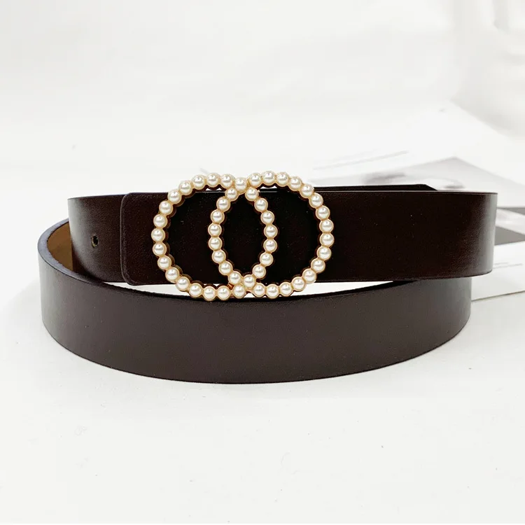 Leather belt women waist luxury black red belts for jeans dresses woman pearl studded buckle girls ladies fashion decorative
Leather belt women waist luxury black red belts for jeans dresses woman pearl studded buckle girls ladies fashion decorative